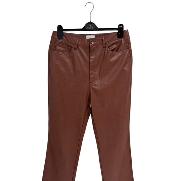 Danielle Bernstein Men's Faux Leather Snakeskin Brown Pants size 31 - Picture 5 of 10